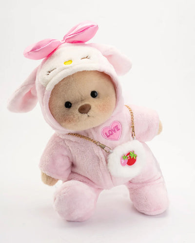 Hugsy Strawberry Pink Love Bear
